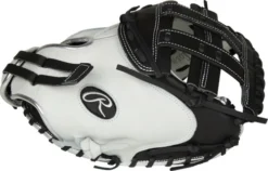 33 Inch Rawlings Liberty Advanced Color Series RLACM33FPBP Women's White/Black/Platinum Fastpitch Softball Catcher Mitt -Giants Sport 33 inch rawlings liberty advanced color series rlacm33fpbp women s white black platinum fastpitch softball catcher mitt 21