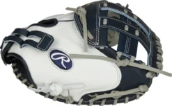 33 Inch Rawlings Liberty Advanced Color Series RLACM33FPN Women's White/Navy Fastpitch Softball Catcher Mitt -Giants Sport 33 inch rawlings liberty advanced color series rlacm33fpn women s white navy fastpitch softball catcher mitt 17
