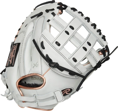 33 Inch Rawlings Liberty Advanced Color Series RLACM33FPRG Women's White/RoseGold/Black Fastpitch Softball Catcher Mitt 1 33 Inch Rawlings Liberty Advanced Color Series RLACM33FPRG Women's White/RoseGold/Black Fastpitch Softball Catcher Mitt