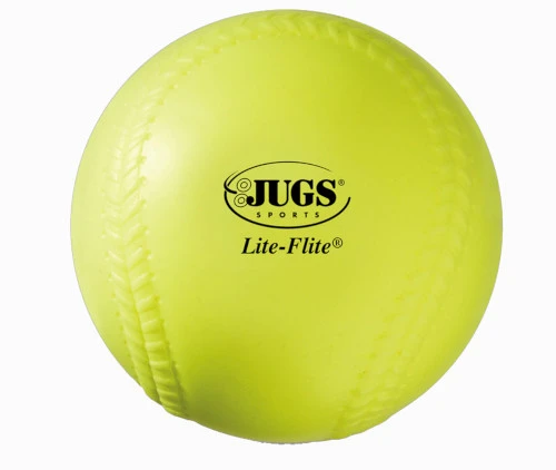JUGS B5006 Bucket Of Lite-Flite 12 Inch Optic Yellow Softballs 2 JUGS B5006 Bucket Of Lite-Flite 12 Inch Optic Yellow Softballs - Image 2