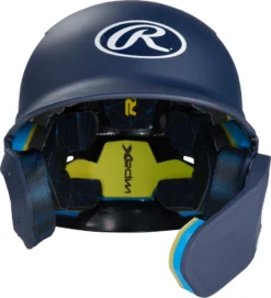 Rawlings MACH Adjust Junior Matte Baseball Batting Helmet W/ Adjustable Face Guard MA07J