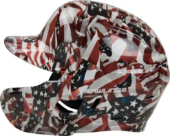 Rawlings Mach USA MACHEXT-USA-SR Senior Batting Helmet W/ Extension -Giants Sport rawlings mach usa machext usa sr senior batting helmet w extension 14